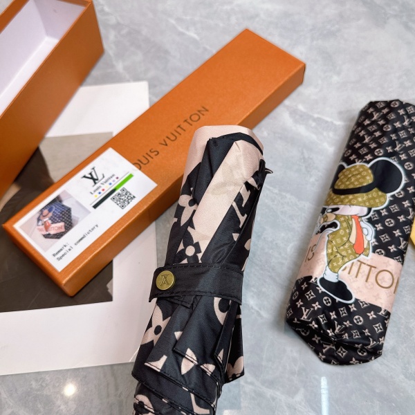 2026新作 LOUIS VUITTON 激安 ルイヴィトン 全自動折りたたみ傘 晴雨兼用 UVカット 遮熱 軽量 ワンタッチ開閉 ギフトBOX付き