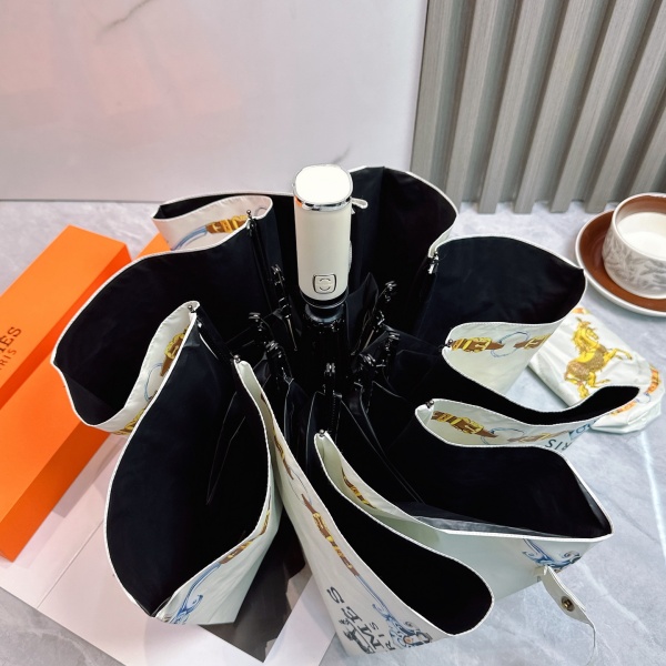2026新作 HERMES エルメス 激安 折りたたみ傘 晴雨兼用 全自動 UVカット 遮熱 軽量 ワンタッチ ギフトBOX付き