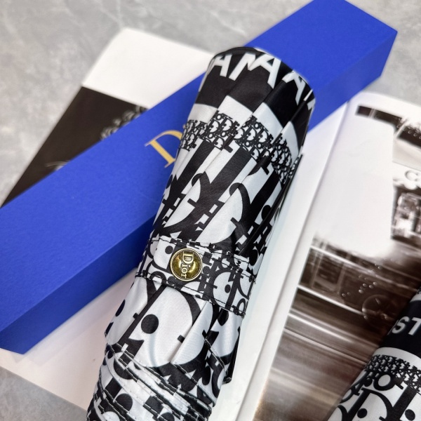 2026新作 Dior 激安 ディオール オブリーク 折りたたみ傘 晴雨兼用 全自動 UVカット 遮熱 軽量 ギフトBOX付き