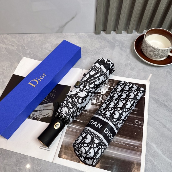 2026新作 Dior 激安 ディオール オブリーク 折りたたみ傘 晴雨兼用 全自動 UVカット 遮熱 軽量 ギフトBOX付き
