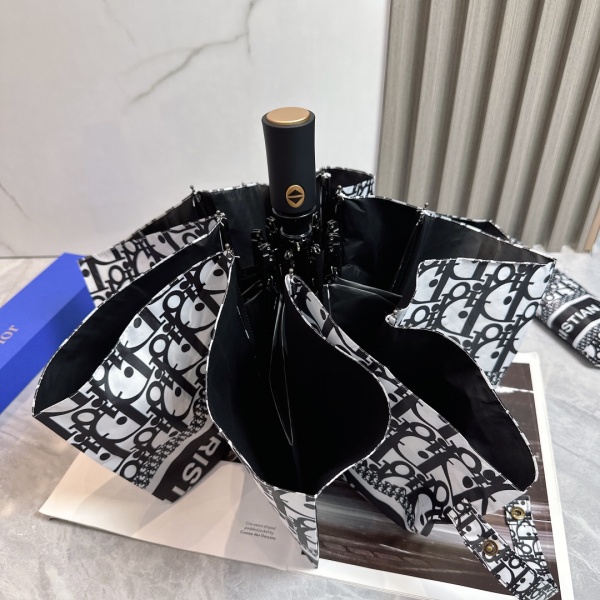 2026新作 Dior 激安 ディオール オブリーク 折りたたみ傘 晴雨兼用 全自動 UVカット 遮熱 軽量 ギフトBOX付き