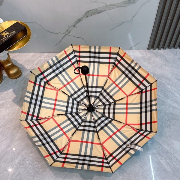 2026新作 BURBERRY 激安 バーバリー 折りたたみ傘 晴雨兼用 五つ折り 全自動 UVカット 軽量 チェック柄 ギフトBOX付き