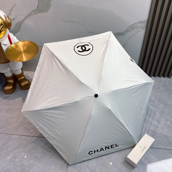 2026新作 CHANEL 激安 シャネル 折りたたみ傘 晴雨兼用 五つ折り UVカット99% 軽量 クリスタルハンドル ギフトBOX付き