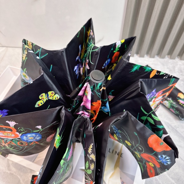 2026新作 BALENCIAGA 激安 バレンシアガ 折りたたみ傘 晴雨兼用 五つ折り 全自動 UVカット99% 軽量 フラワープリント ギフトBOX付き