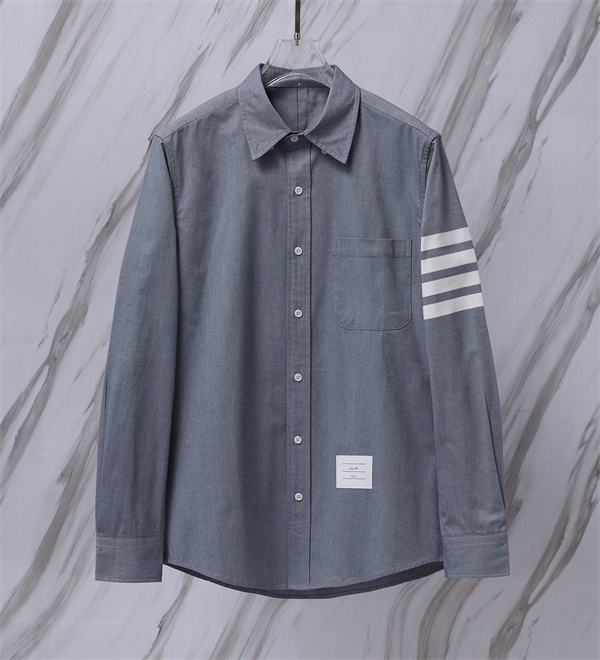 オックスフォード 定番人気 モダンクラシック THOM BROWNE トムブラウン コピー 長袖シャツ 上質スタイル