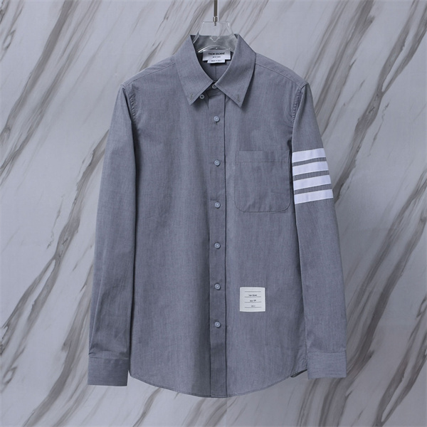 ビジネススタイル 上品カジュアル 人気アイテム THOM BROWNE トムブラウン コピー 長袖シャツ 洗練シルエット