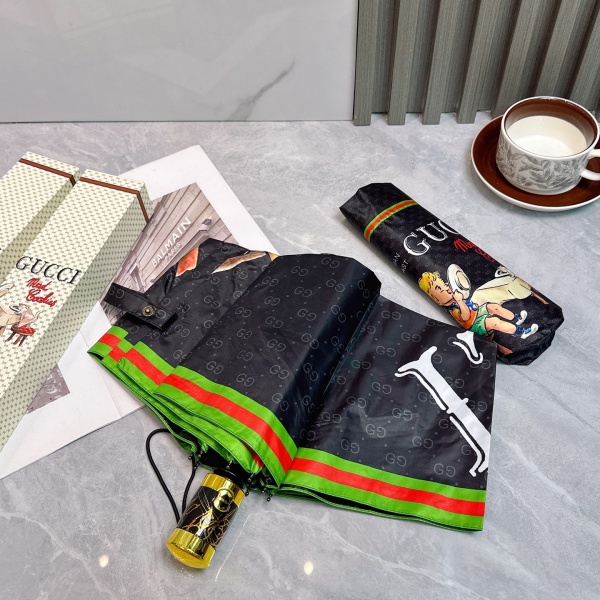 2026新作 GUCCI 激安 グッチ 折りたたみ傘 晴雨兼用 全自動 UVカット99% 軽量 五つ折り 遮熱 ギフトBOX付き