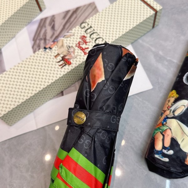 2026新作 GUCCI 激安 グッチ 折りたたみ傘 晴雨兼用 全自動 UVカット99% 軽量 五つ折り 遮熱 ギフトBOX付き