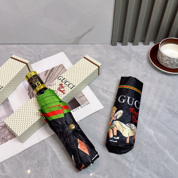 2026新作 GUCCI 激安 グッチ 折りたたみ傘 晴雨兼用 全自動 UVカット99% 軽量 五つ折り 遮熱 ギフトBOX付き