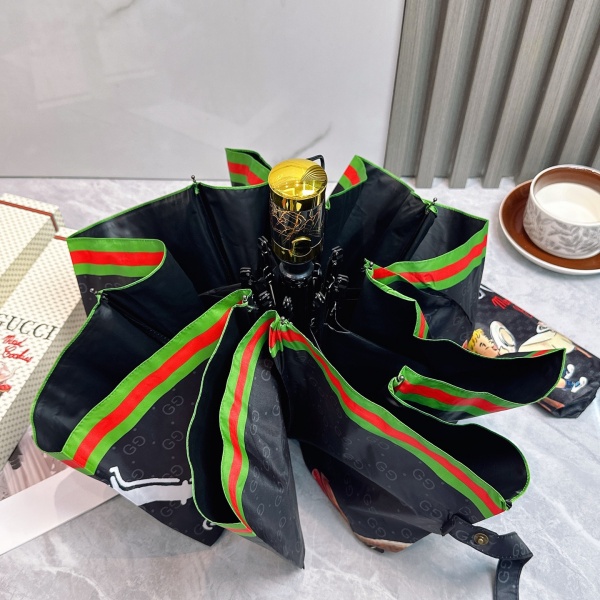 2026新作 GUCCI 激安 グッチ 折りたたみ傘 晴雨兼用 全自動 UVカット99% 軽量 五つ折り 遮熱 ギフトBOX付き