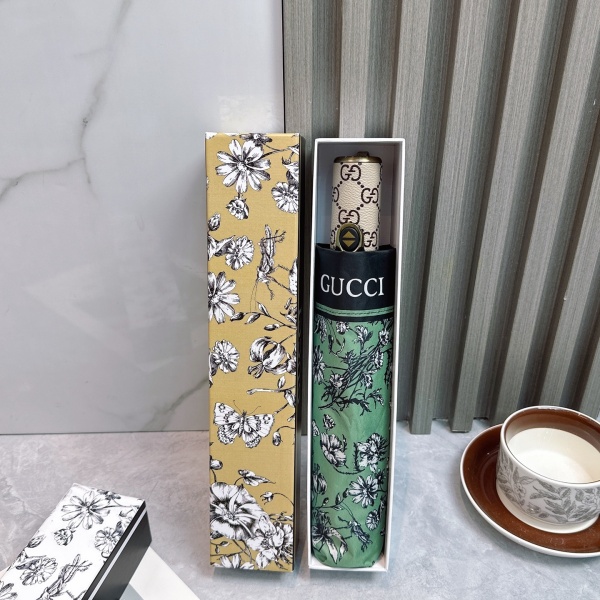 2026新作 GUCCI 激安 グッチ 折りたたみ傘 晴雨兼用 全自動 UVカット99% 軽量 花柄 遮熱 五つ折り ギフトBOX付き