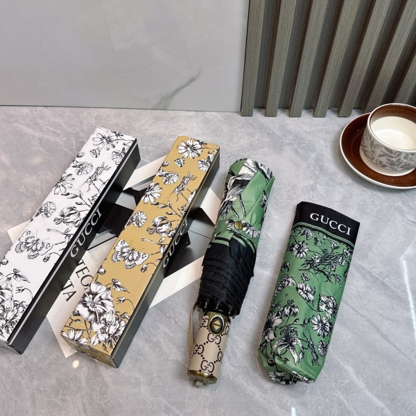 2026新作 GUCCI 激安 グッチ 折りたたみ傘 晴雨兼用 全自動 UVカット99% 軽量 花柄 遮熱 五つ折り ギフトBOX付き