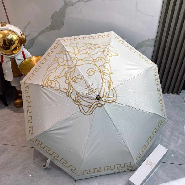 2026新作 VERSACE 激安 ヴェルサーチ 折りたたみ傘 晴雨兼用 全自動 UVカット99% 遮熱 軽量 メドゥーサ ギフトBOX付き