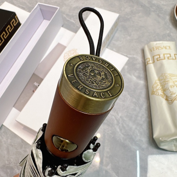 2026新作 VERSACE 激安 ヴェルサーチ 折りたたみ傘 晴雨兼用 全自動 UVカット99% 遮熱 軽量 メドゥーサ ギフトBOX付き