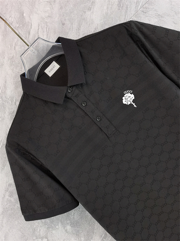 総柄デザイン クラシックスタイル 高見え GUCCI グッチ コピー ポロシャツ タウンユース