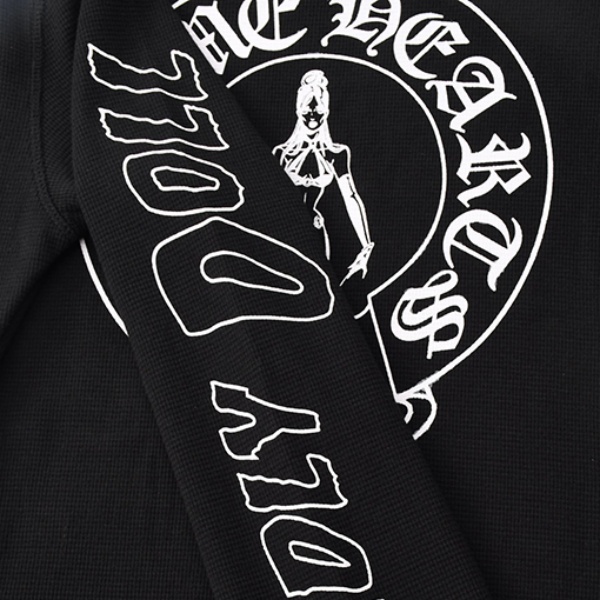 2026新作 CHROME HEARTS 激安 クロムハーツ ワッフル 長袖Tシャツ