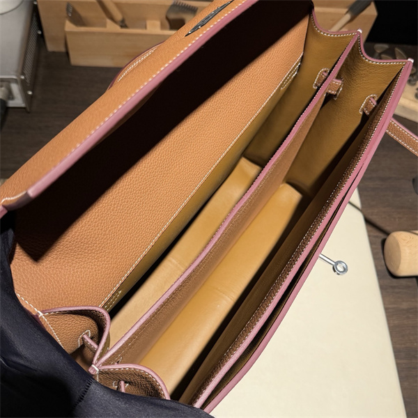 メンズ向けケリーブリーフケース☆エルメスビジネスバッグコピーHermès 2026新作