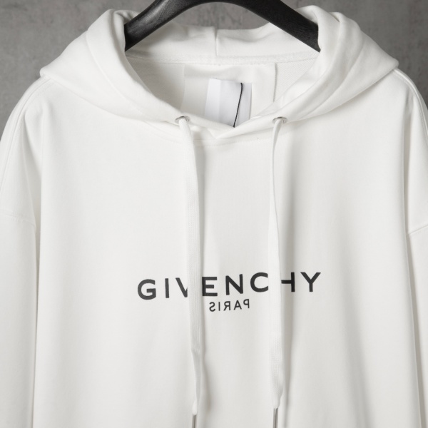 2026新作 GIVENCHY 激安 ジバンシィ 反転ロゴ プルオーバーパーカー オーバーサイズ フーディー