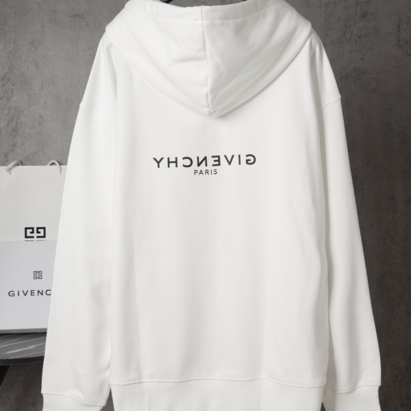 2026新作 GIVENCHY 激安 ジバンシィ 反転ロゴ プルオーバーパーカー オーバーサイズ フーディー