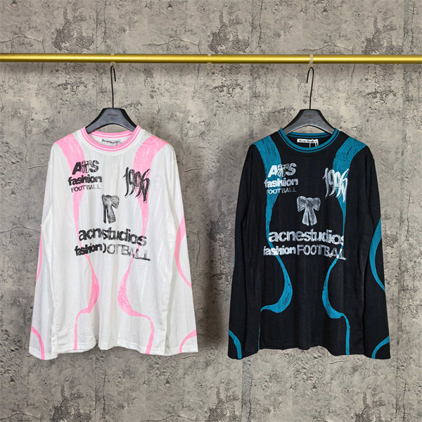 スポーツグラフィック 配色デザイン 軽やかな着用感 Acne Studios アクネストゥディオズ コピー ロングTシャツ ストリートコーデ