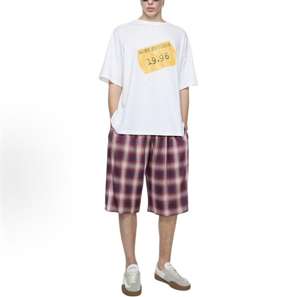 タータンチェック ストリートテイスト 季節注目 Acne Studios アクネストゥディオズ コピー イージーショーツ
