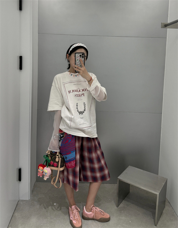 タータンチェック ストリートテイスト 季節注目 Acne Studios アクネストゥディオズ コピー イージーショーツ