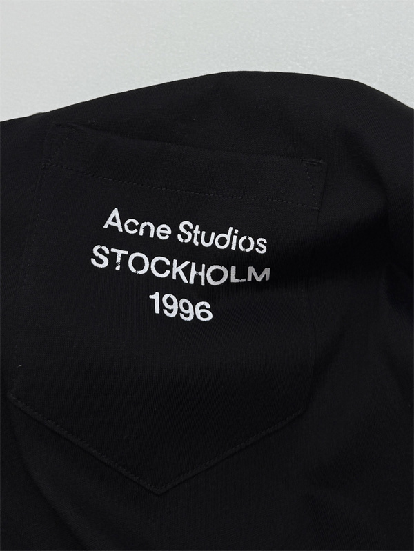 ロゴ刺繍 メンズ レディース対応 ベーシックスタイル Acne Studios アクネストゥディオズ コピー 半袖Tシャツ 注目ファッション