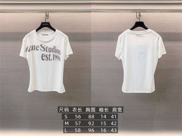 フロントロゴデザイン ヴィンテージ感 カジュアルコーデ向け Acne Studios アクネストゥディオズ コピー Tシャツ