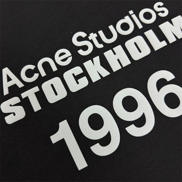 フロントロゴ プリントデザイン ベーシックシルエット Acne Studios アクネストゥディオズ コピー 半袖Tシャツ カジュアルモード