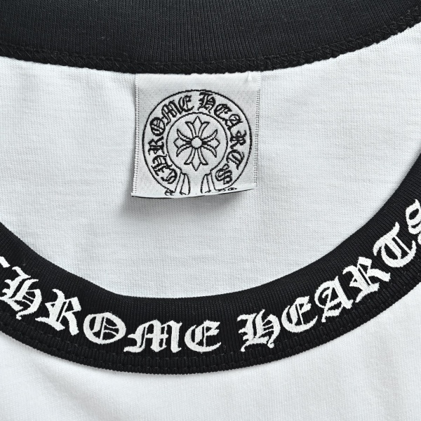 2026新作 N级品 Chrome Hearts  クロムハーツ ロングTシャツ 梵字ネック 配色デザイン 長袖Tシャツ コットン オーバーサイズ 人気アイテム