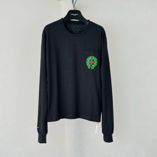 2026新作 Chrome Hearts N级品 クロムハーツ ロングTシャツ STAFFホースシュー ネオンプリント 長袖 カットソー 人気アイテム 男女兼用