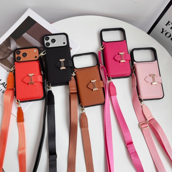 2026新作 HERMÈS 激安 エルメス スマホケース Hバックル カード収納 ショルダーストラップ付き 手帳型 携帯カバー
