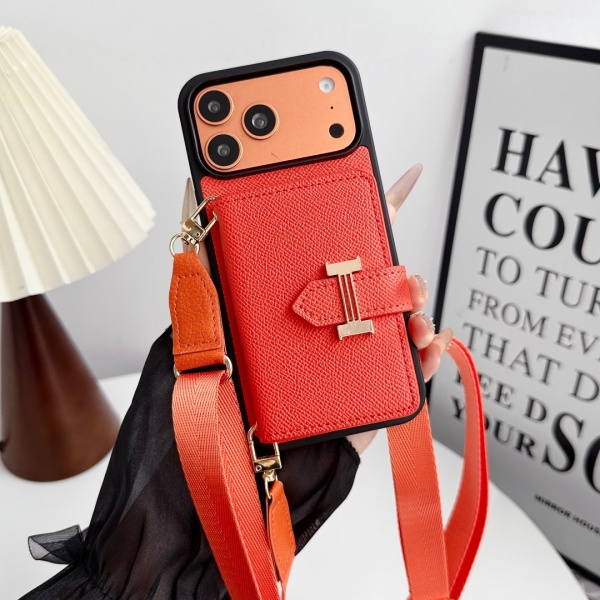 2026新作 HERMÈS 激安 エルメス スマホケース Hバックル カード収納 ショルダーストラップ付き 手帳型 携帯カバー