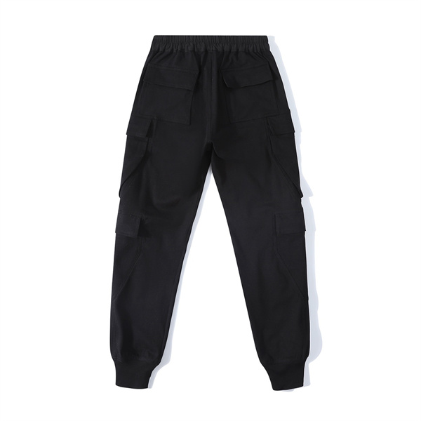 RICK OWENS   2026SS春夏リックオウエンスカーゴパンツコピー黒色人気リラックス感