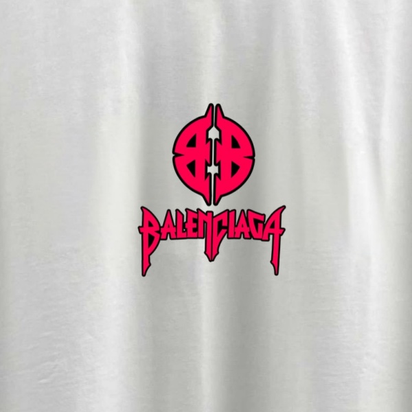 2026春夏新作BALENCIAGA コピー マルチロゴプリント半袖Tシャツホワイト個性派デザイン 