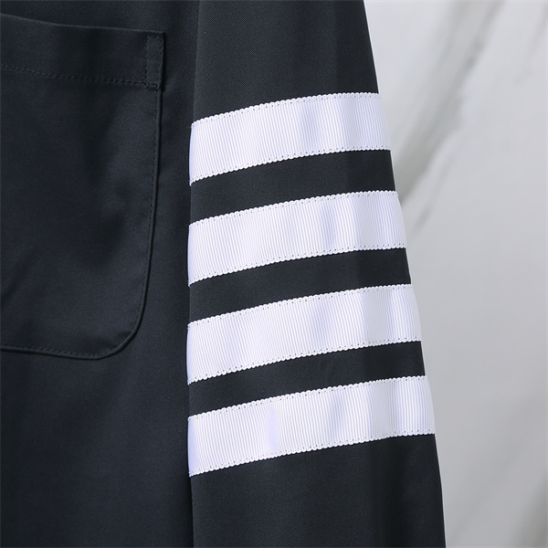ラインアクセント オーバーシャツ テーラード感 THOM BROWNE トムブラウン コピー シャツアウター ベーシックウェア