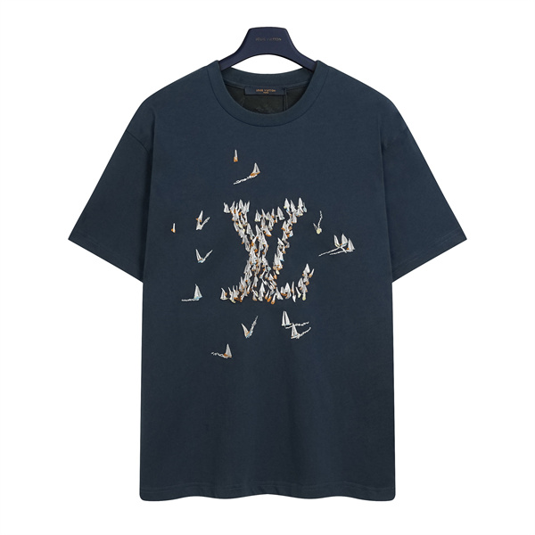 グラフィックデザイン フロントモチーフ 旬コーデ LOUIS VUITTON ルイヴィトン コピー 半袖Tシャツ ファッションアイテム