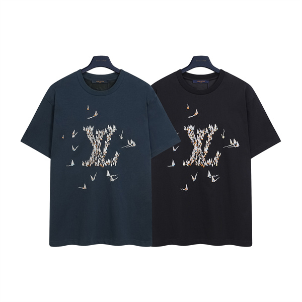 グラフィックデザイン フロントモチーフ 旬コーデ LOUIS VUITTON ルイヴィトン コピー 半袖Tシャツ ファッションアイテム