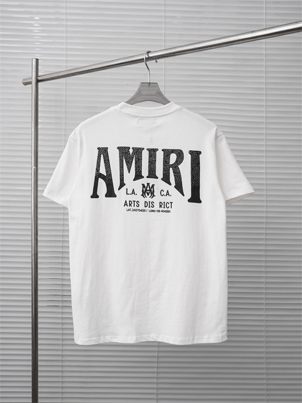 フロントグラフィック ブランドロゴ コットンウェア AMIRI アミリ コピー 半袖Tシャツ グランジスタイル