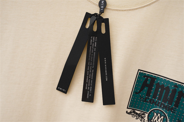 ブランドロゴ アートプリント クルーネック カジュアルモード AMIRI アミリ コピー 半袖Tシャツ デザインアイテム