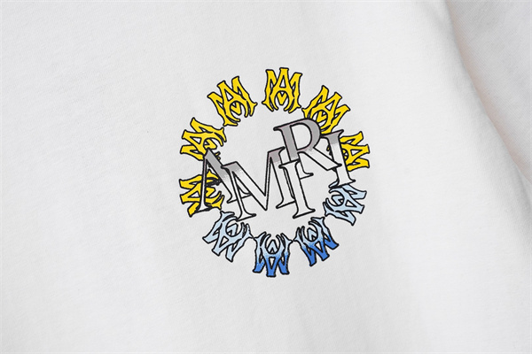 サークルロゴ グラフィックアート フロントプリント AMIRI アミリ コピー 半袖Tシャツ 高感度デザイン