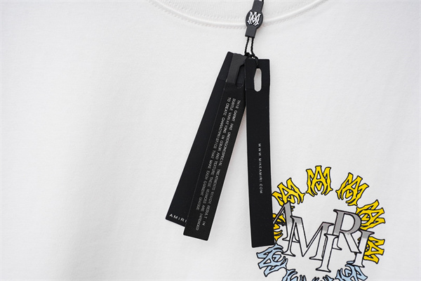 サークルロゴ グラフィックアート フロントプリント AMIRI アミリ コピー 半袖Tシャツ 高感度デザイン
