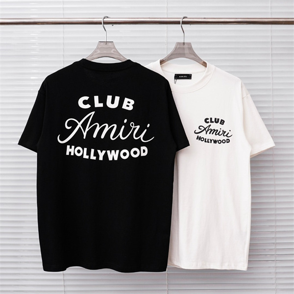 スクリプトロゴ フロントレタリング LAムード リピート人気 AMIRI アミリ コピー 半袖Tシャツ 高品質デザイン