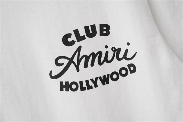 スクリプトロゴ フロントレタリング LAムード リピート人気 AMIRI アミリ コピー 半袖Tシャツ 高品質デザイン