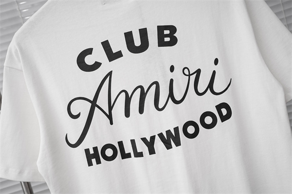 スクリプトロゴ フロントレタリング LAムード リピート人気 AMIRI アミリ コピー 半袖Tシャツ 高品質デザイン