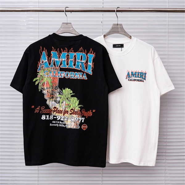 レタリングデザイン カジュアルテイスト 高評価アイテム AMIRI アミリ コピー 半袖Tシャツ 話題アイテム