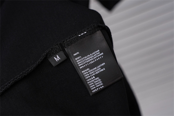 カレッジ風プリント 定番人気 ストリートカジュアル AMIRI アミリ コピー 半袖Tシャツ 旬顔デザイン