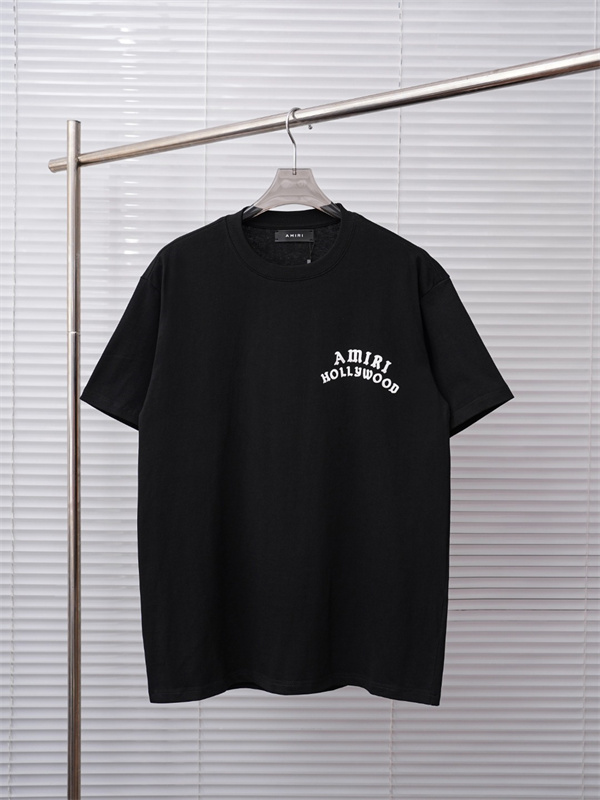 カレッジ風プリント 定番人気 ストリートカジュアル AMIRI アミリ コピー 半袖Tシャツ 旬顔デザイン