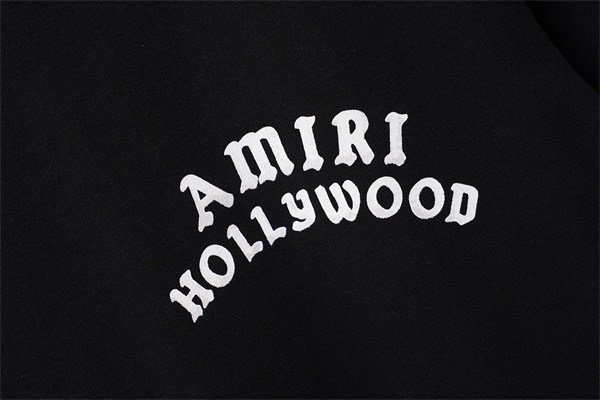 カレッジ風プリント 定番人気 ストリートカジュアル AMIRI アミリ コピー 半袖Tシャツ 旬顔デザイン