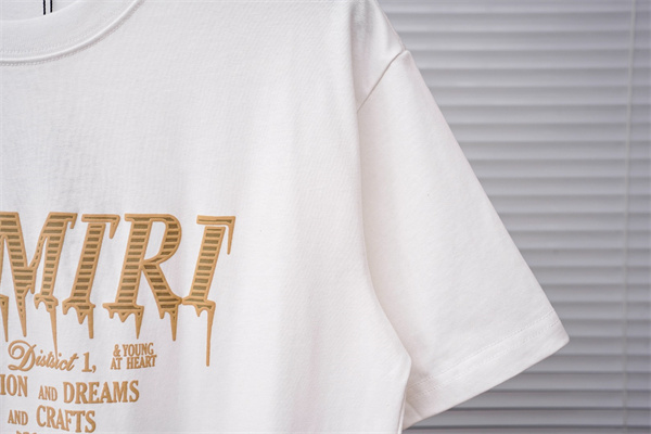ヴィンテージロゴ オリジナル風プリント デイリーファッション AMIRI アミリ コピー 半袖Tシャツ 定番アイテム